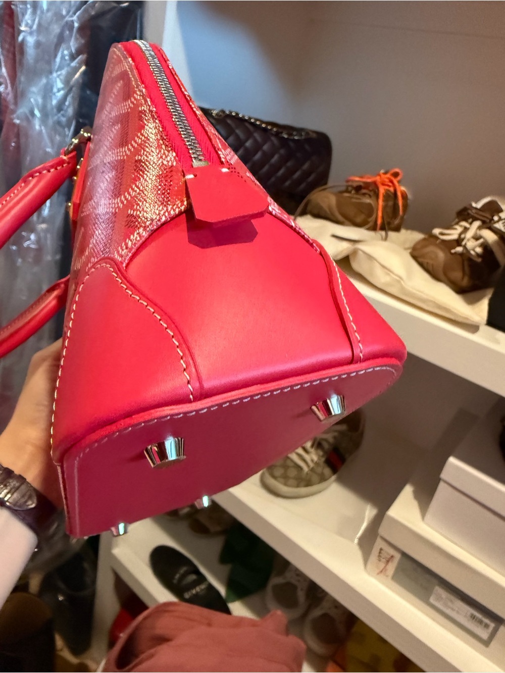BNIB Goyard Sac Vendome Fuschia Mini - Picture 3 of 9